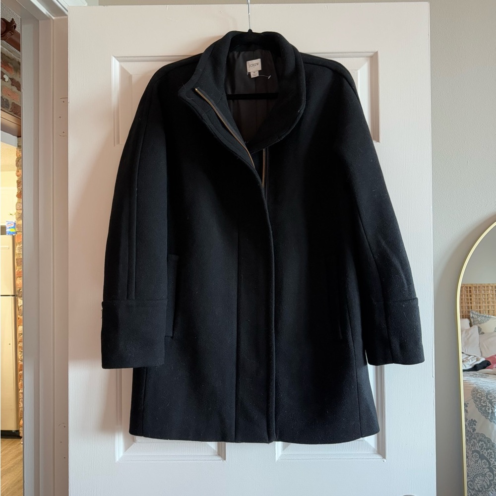 J. Crew Black City Coat